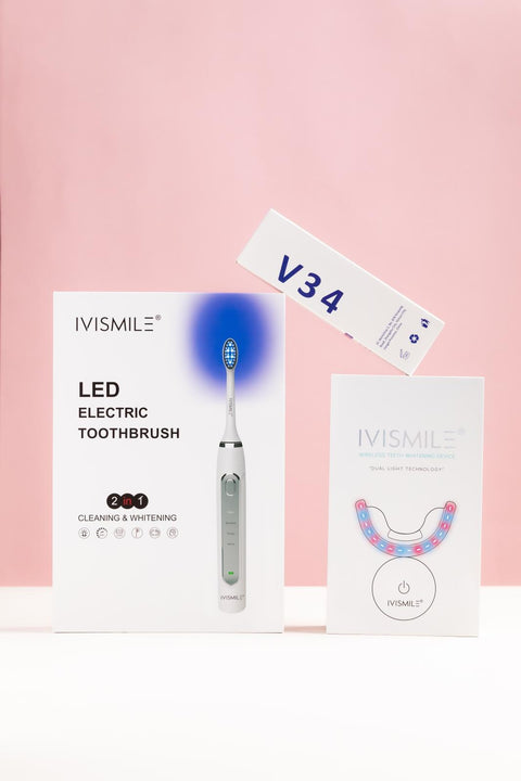 Brosse à dents électrique+v34+kit de blanchiment
