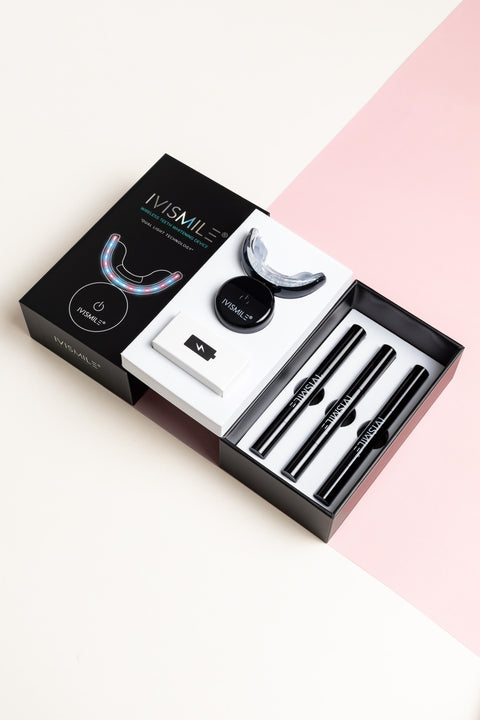 Kit de blanchiment dentaire LED sans fil rechargeable Noir