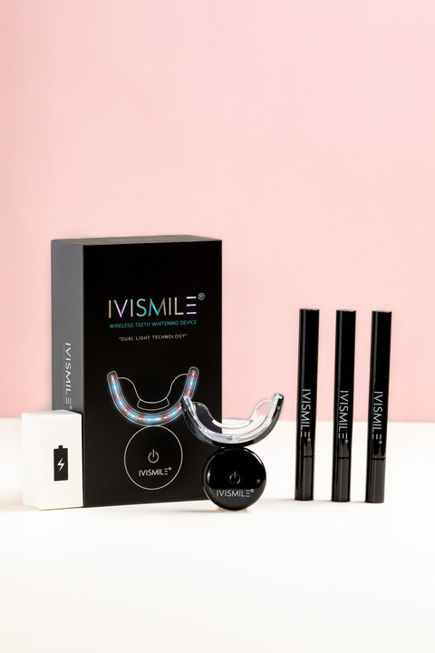 Kit de blanchiment dentaire LED sans fil rechargeable Noir