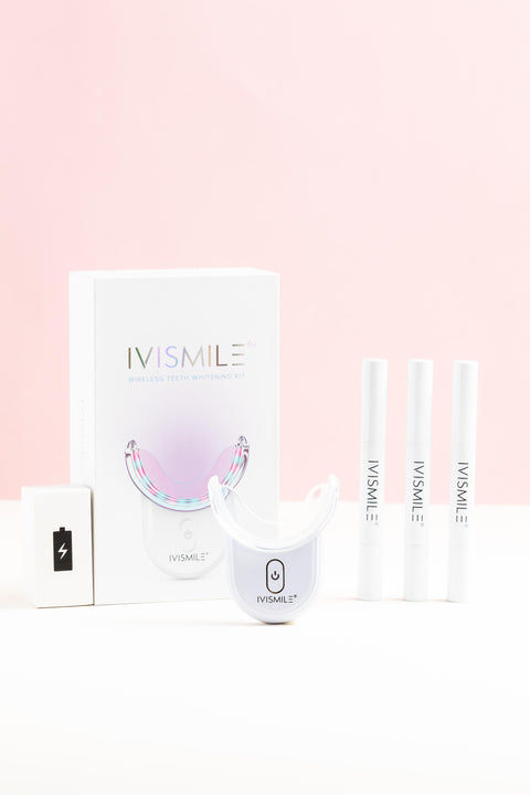 LuminaGleam - Kit de Blanchiment Dentaire Blanc avec Technologie LED