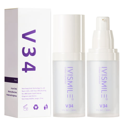 Dentifrice - V34 Gel Correcteur de Couleur et Protecteur Éclat 2en1